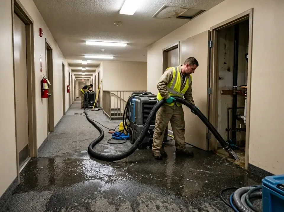 multi-unit-apartment-hallway-f-005 — frequently asked questions, Emergency Burst Pipe Water Extraction & Removal in Coos Bay…